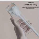 Upgraded Silicone Cleaning Brush with Long Handle & Storage Rack – No-Drill Sink Organizer for Cups, Bottles, and Baby Accessories.